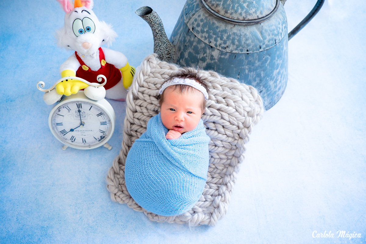 Newborn Newborn Alice No Pais Das Maravilhas Estudio Cartola Magica Fotografia Campo Largo Pr