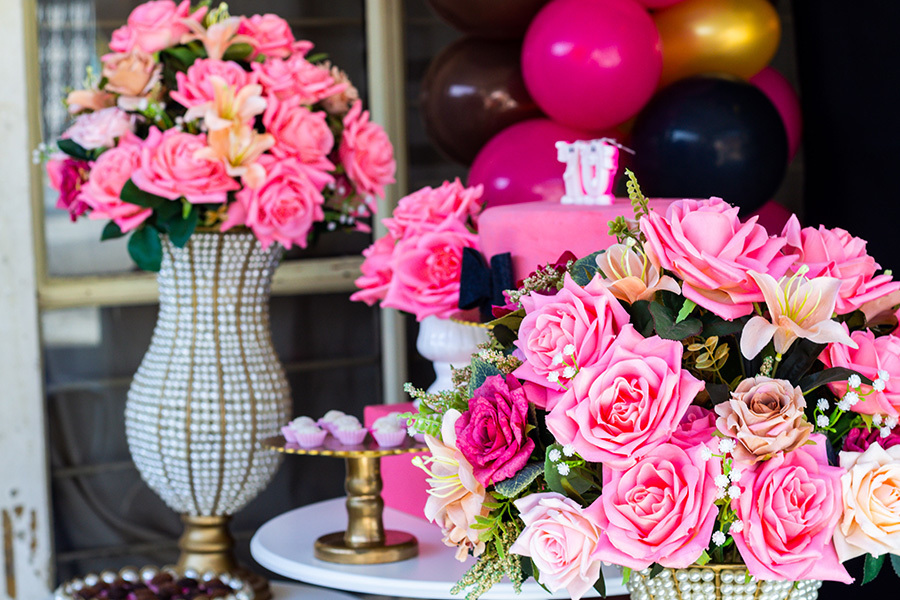 decoração de flores