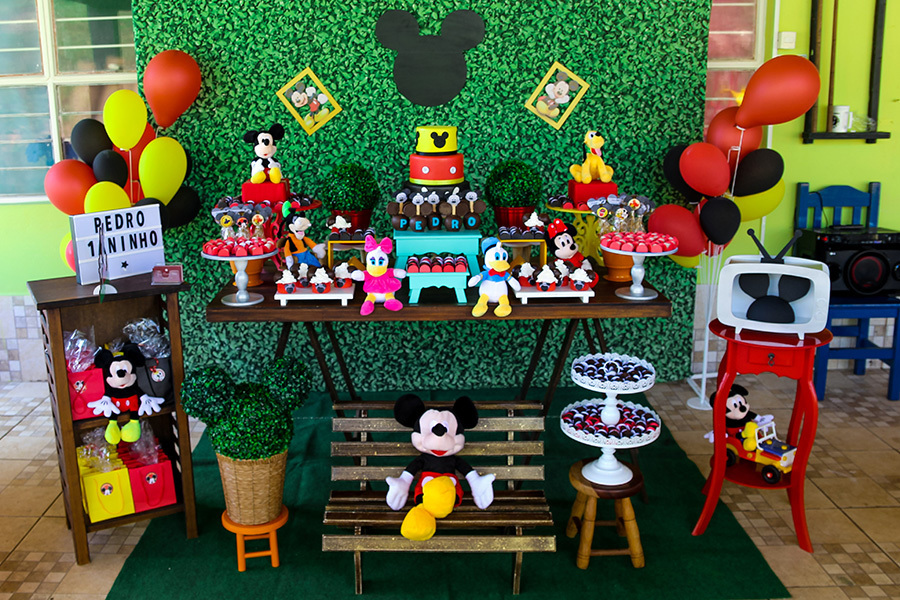 decoração de festa Mickey