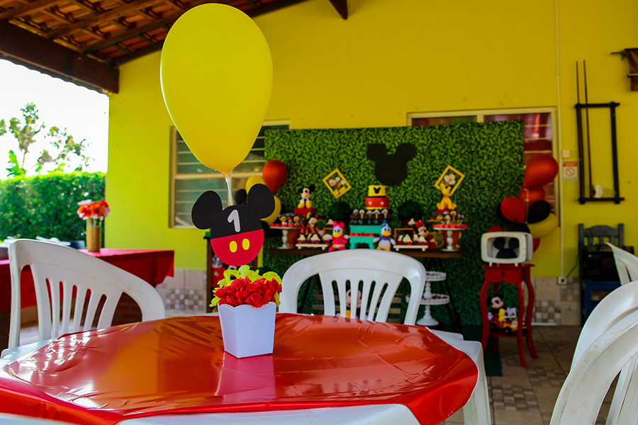 decoração de festa Mickey