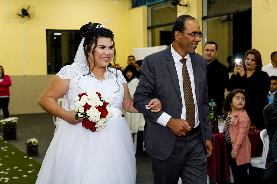 noiva com o pai