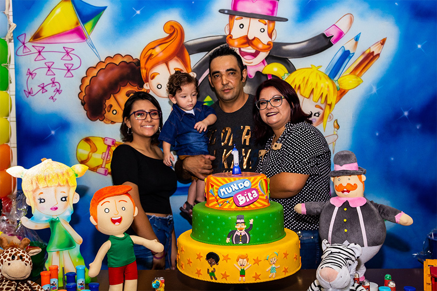 Família com o aniversariante
