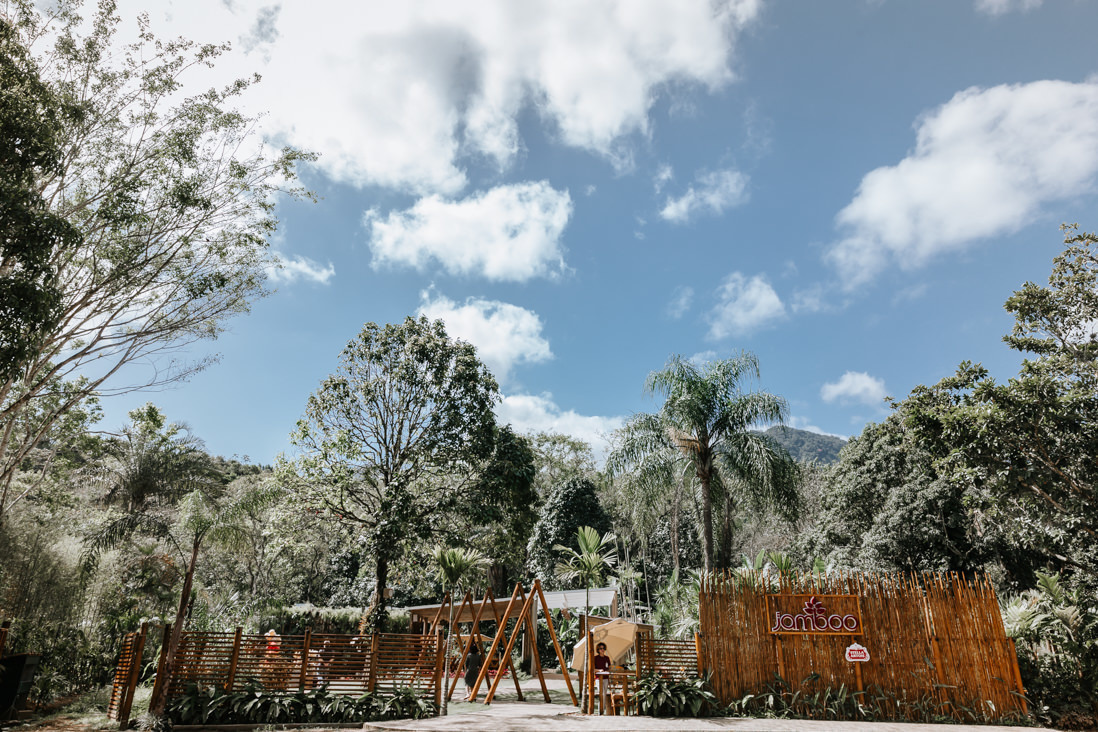 Fachada do Espaço Jamboo em Vargem Grande