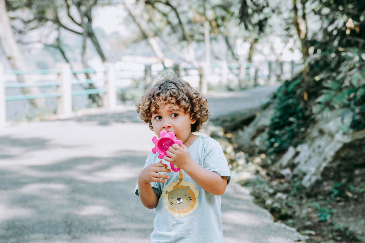 Fotografia de criança em ensaio fotográfico na Pista Claudio Coutinho no RJ
