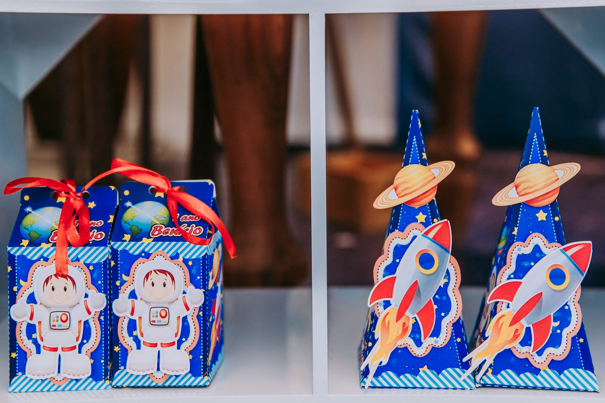 Papelaria personalizada com tema fotos de decoração de astronauta