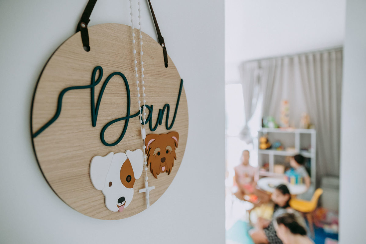 enfeite de porta de quato com tema de pets