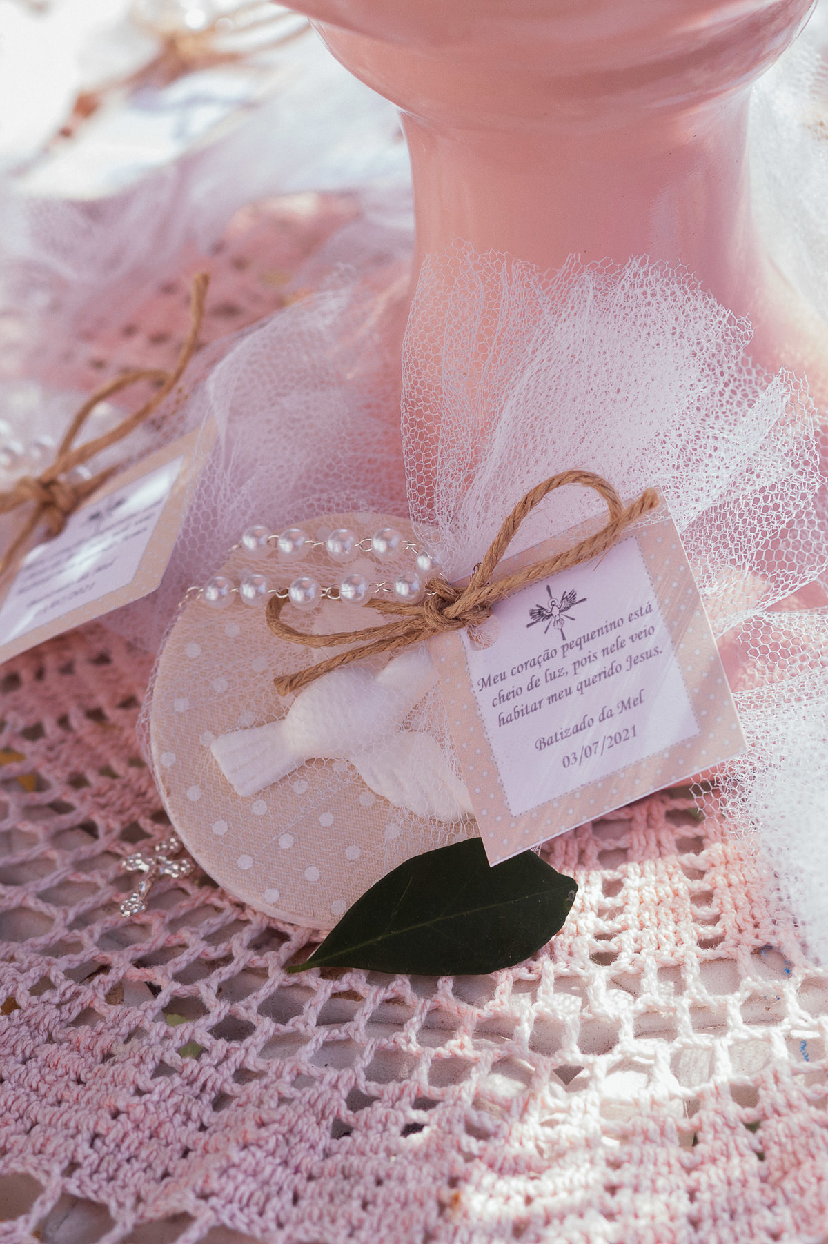 lembrança de batizado pomba branca