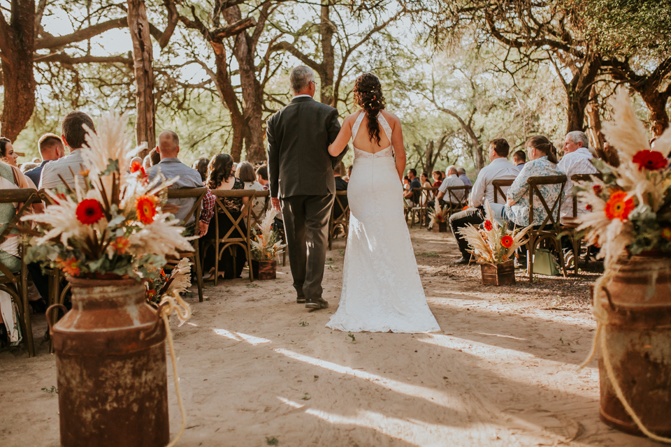 boda campestre en el bosque chaco