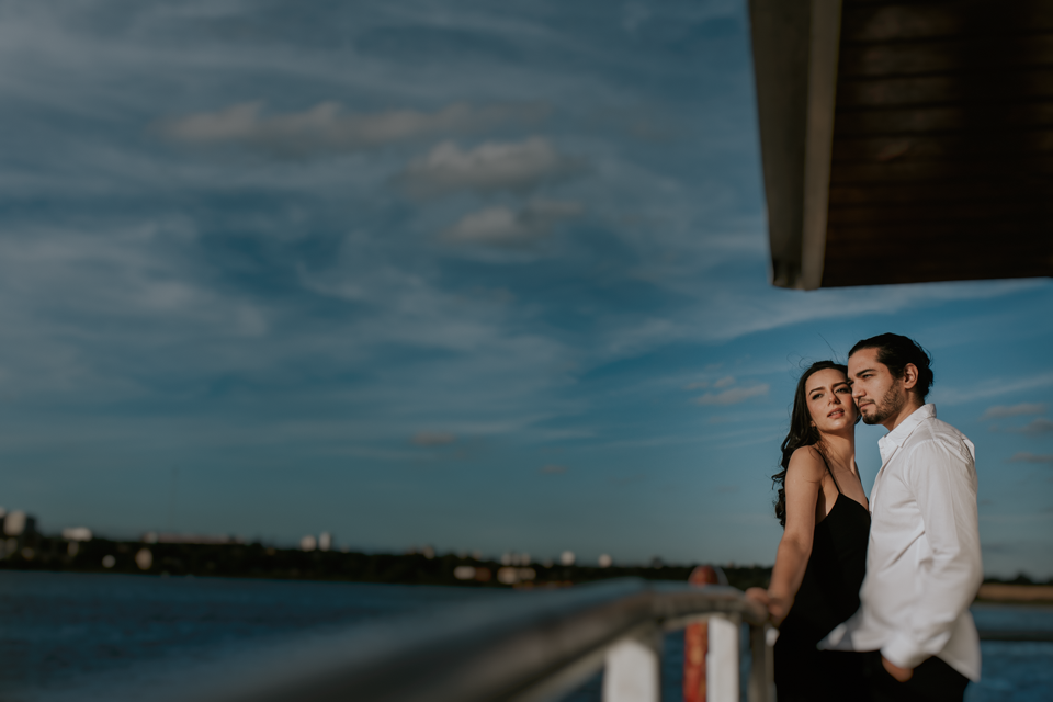 Sesion de foto en el rio paraguay