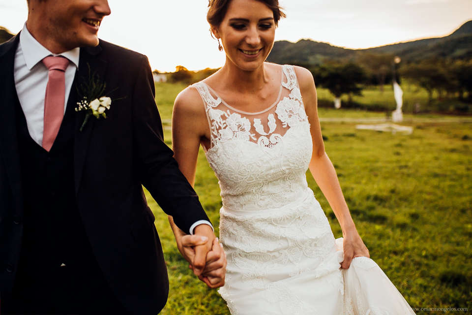 vestido de novia ocre