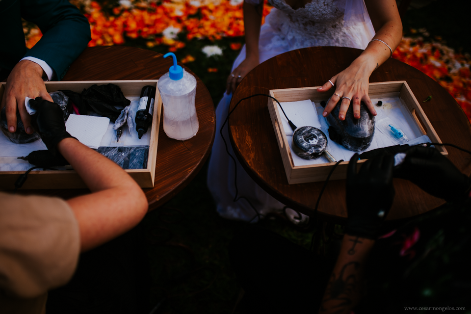 tatuagem em casamento