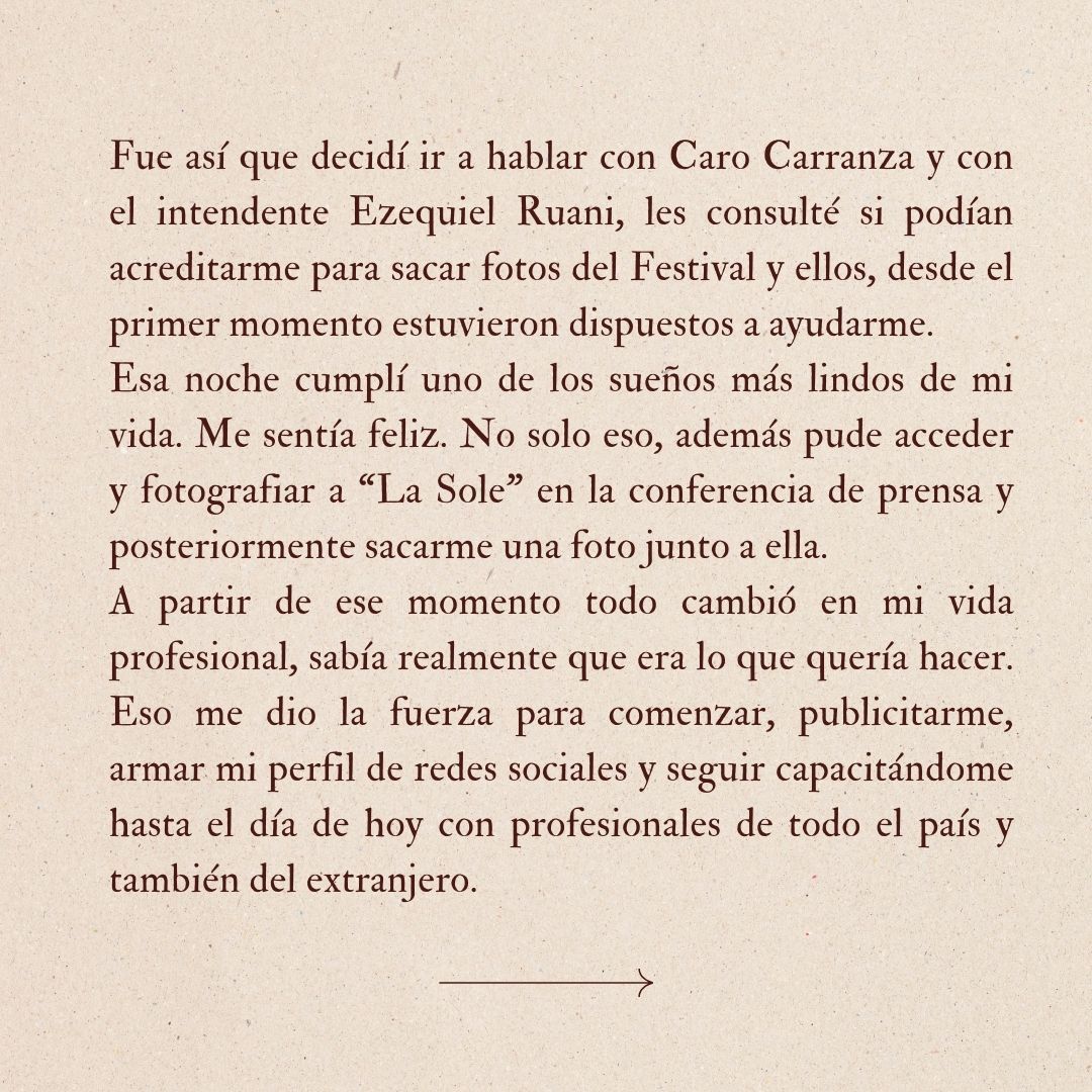 barby massei . fotografia . fotografa . historia . foto . camara . san jose de la esquina .  soledad pastoruti . la sole 