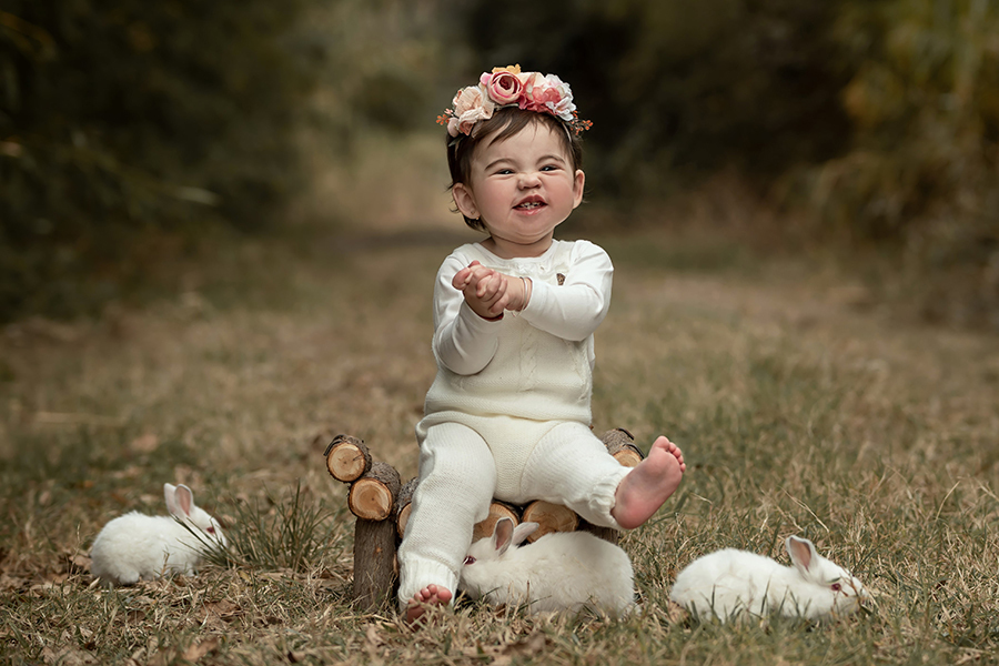 Sesion de fotos en el campo para un año de Helena. Barby Massei fotografia.