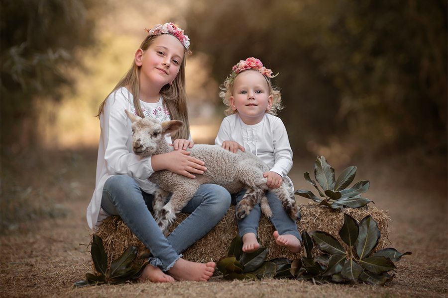 Hermanitas en San José de la esquina. Book de fotos para la sesión de Barby Massei.