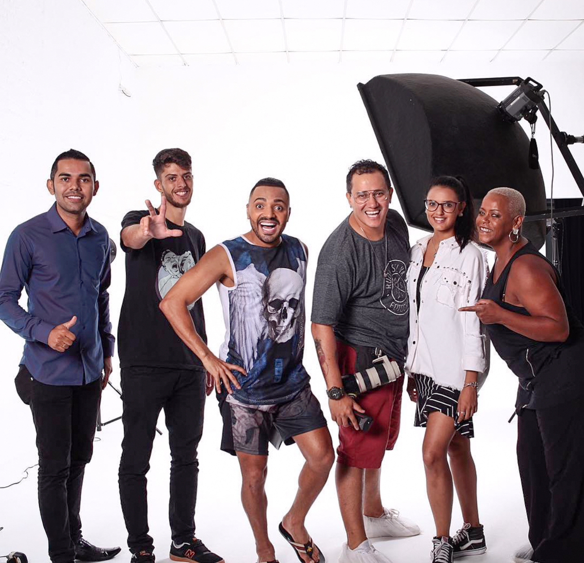 Ensaio em estúdio com Tirulipa