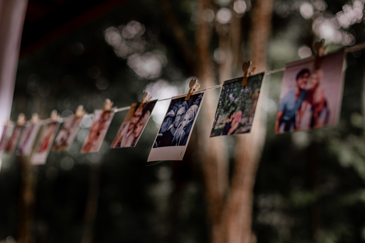 Decoração com Fotos do Casal