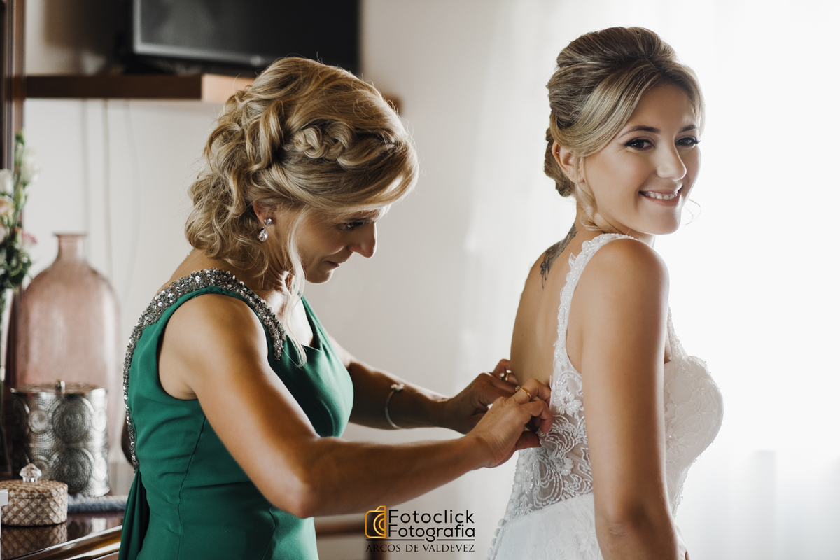 noiva a preparar