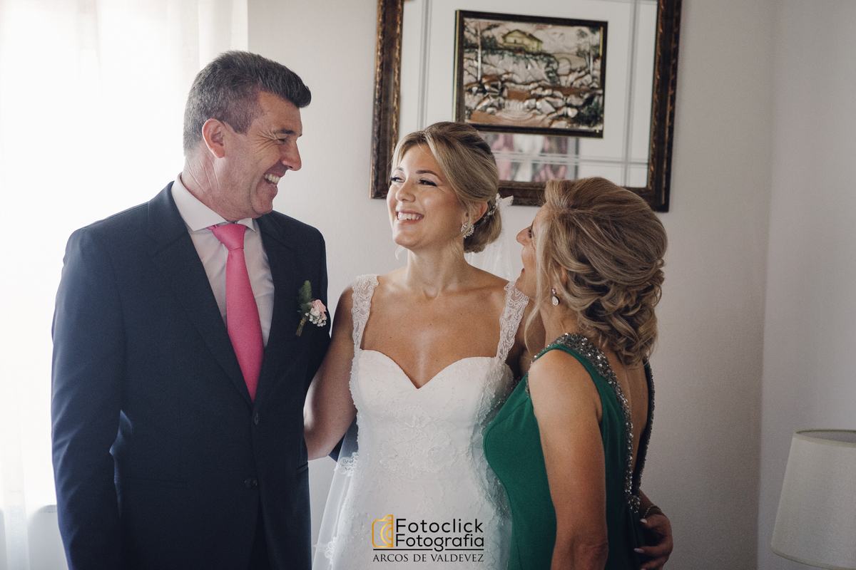 noiva com pais