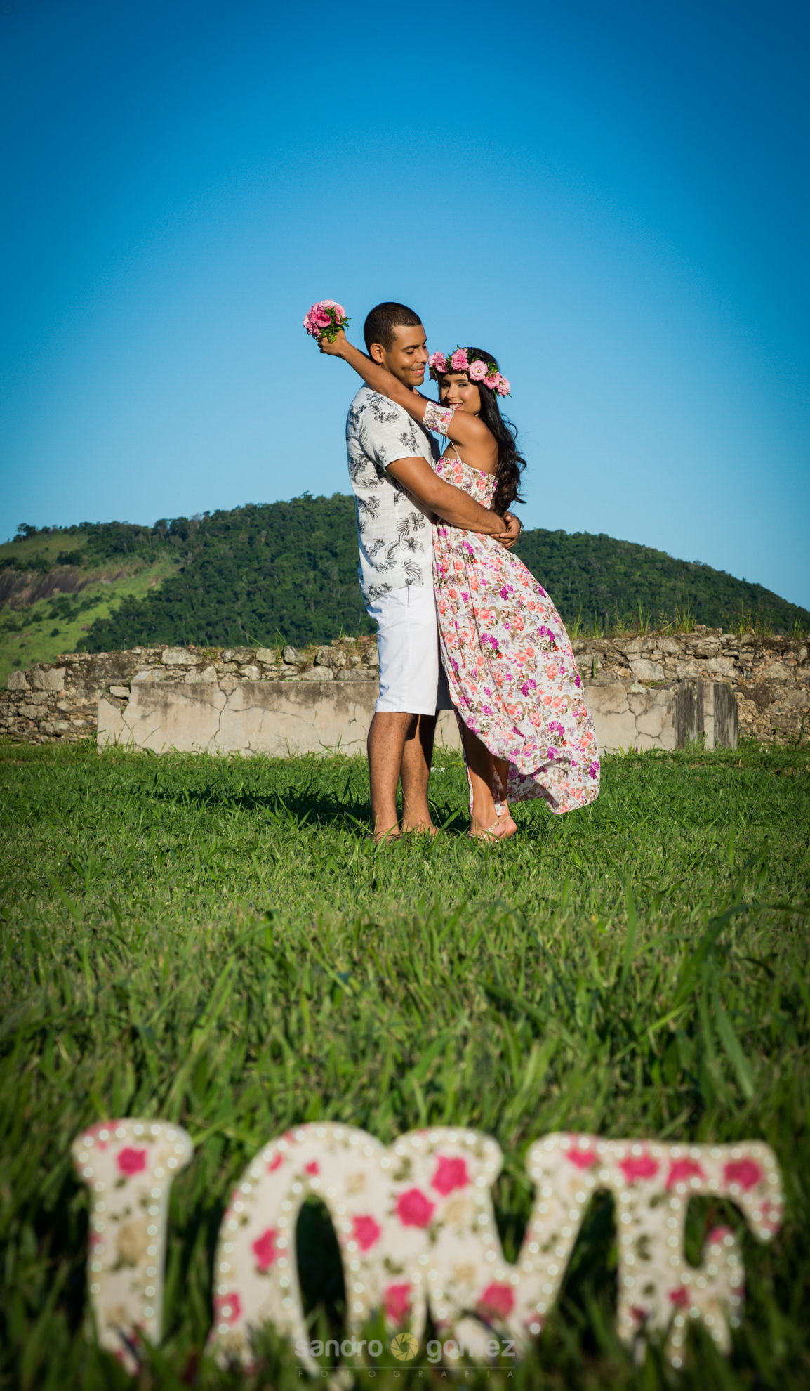Pré Wedding Bárbara e Artur realizado na Fortaleza de Santa Cruz da Barra - Jurujuba - Niterói - RJ