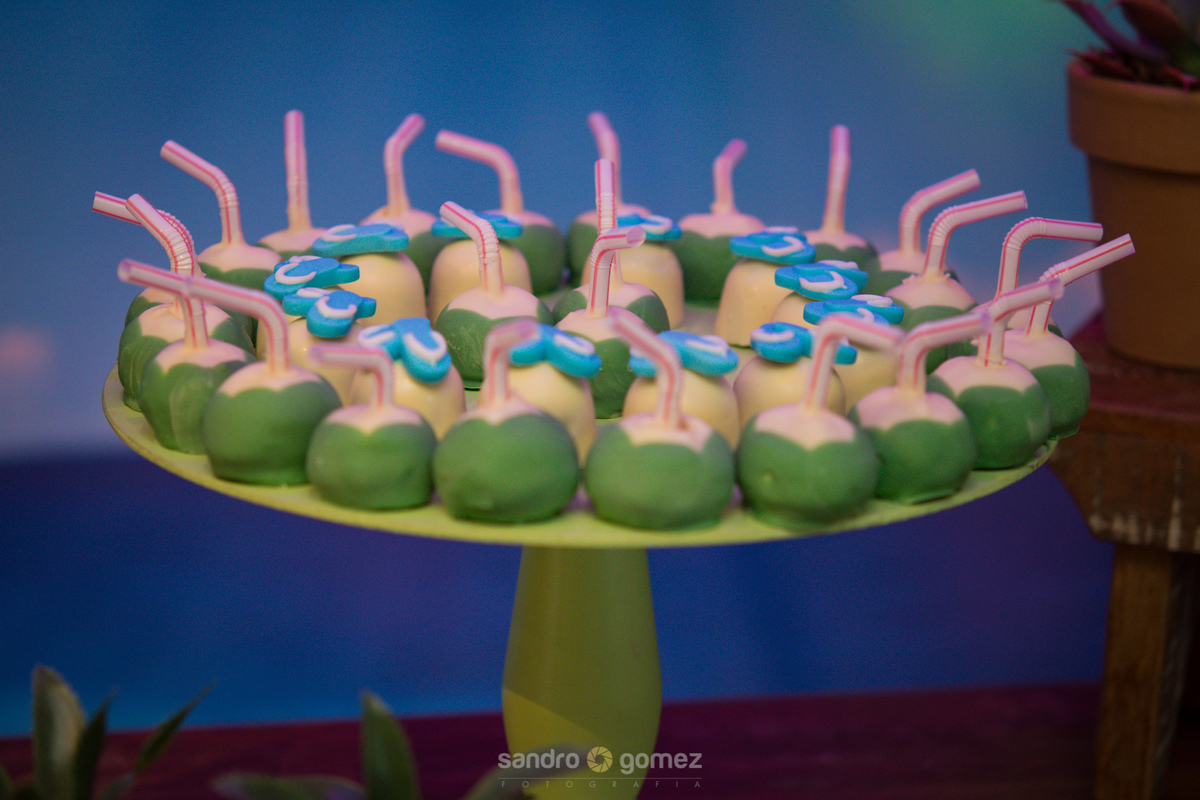 Aniversário de 1 ano do Estêvão, com o tema praia, realizado na casa de festas Festa & Cia - Largo da Batalha - Niterói - RJ