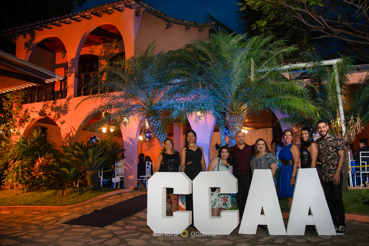 Formatura do centro de idiomas CCAA Itaboraí 2018 - realizado no Espaço Bianco Eventos com buffet da Moura Buffet.