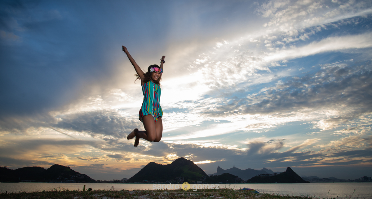 Ensaio Debut da Geovana Lucas realizado no Campo de São Bento e na Praia de Charitas - Niterói - RJ