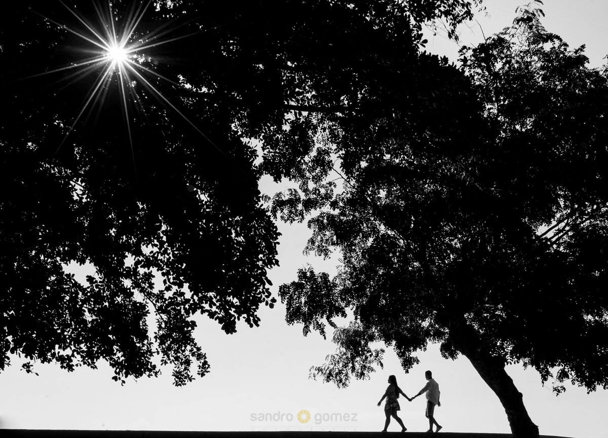 Ensaio Pré Wedding da Rosane Fonseca e do Léo Baptista realizado no Parque da Cidade, Praia de Charitas e Praia da Boa Viagem - Niterói - RJ