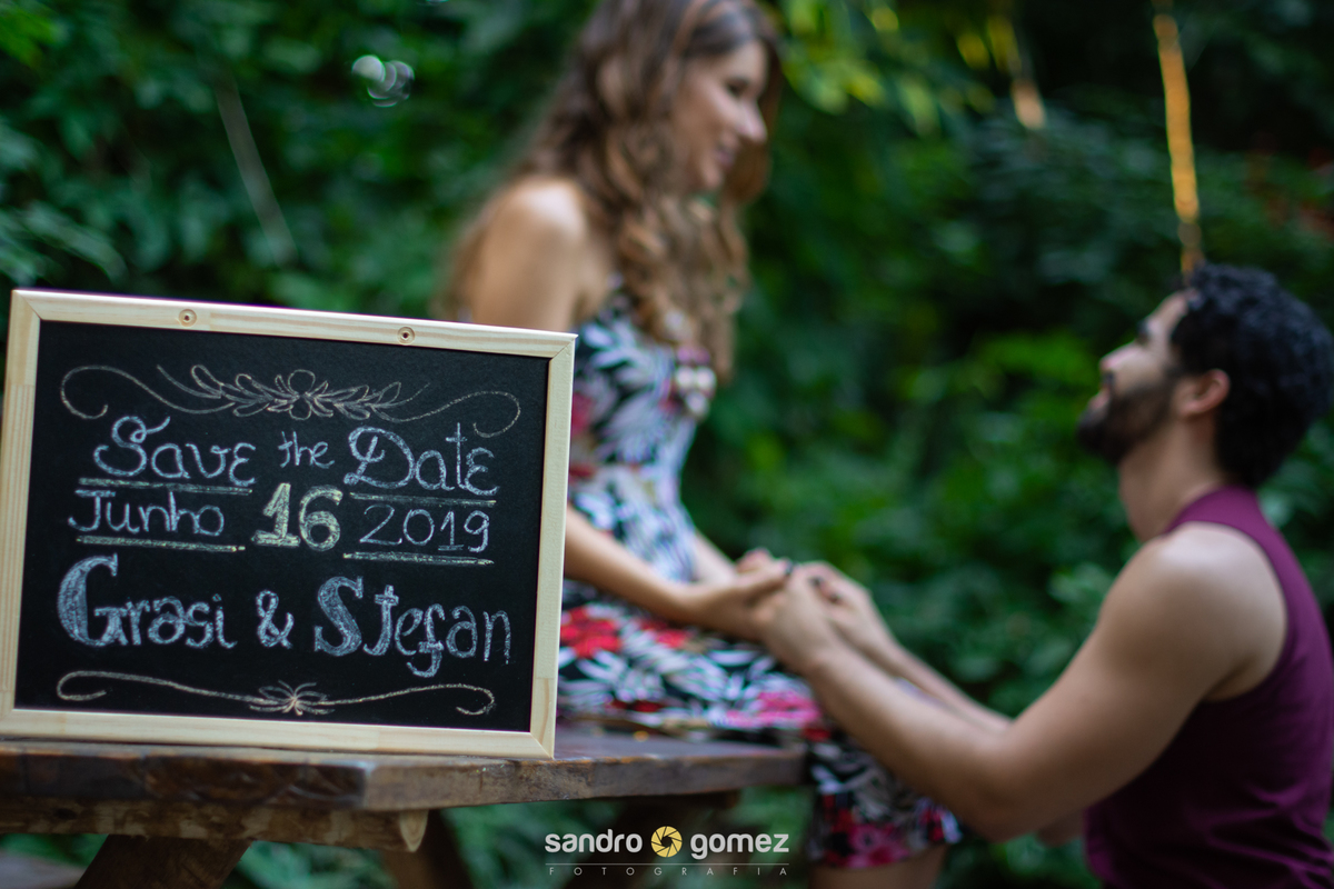 Ensaio Pré Wedding Grasielle Menezes e Roberto Stefan realizado no Parque da Cidade, Praia de Charitas e Plaza Shopping - Niterói - RJ