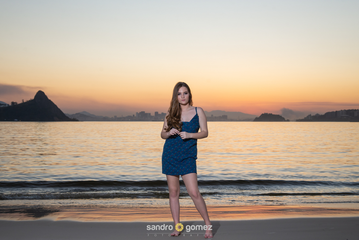 Ensaio Debut da Sophia Colombini realizado no Parque da Cidade, Praia de Charitas e Igreja de São Francisco Xavier - Niterói - RJ