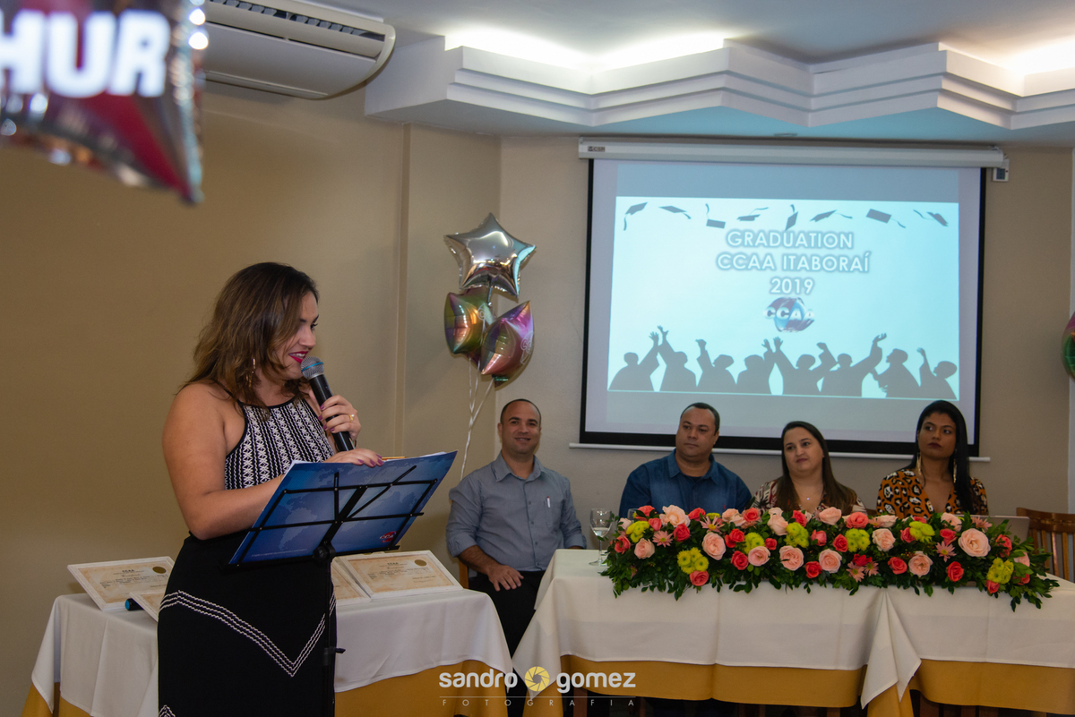 Formatura do Centro de Idiomas CCAA Itaboraí 2019 realizado na Vacaria Churrascaria - Itaboraí - RJ