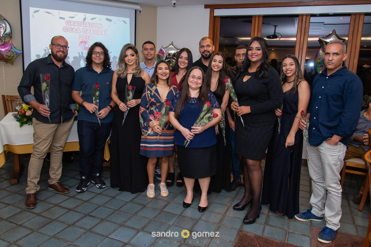 Formatura do Centro de Idiomas CCAA Itaboraí 2019 realizado na Vacaria Churrascaria - Itaboraí - RJ