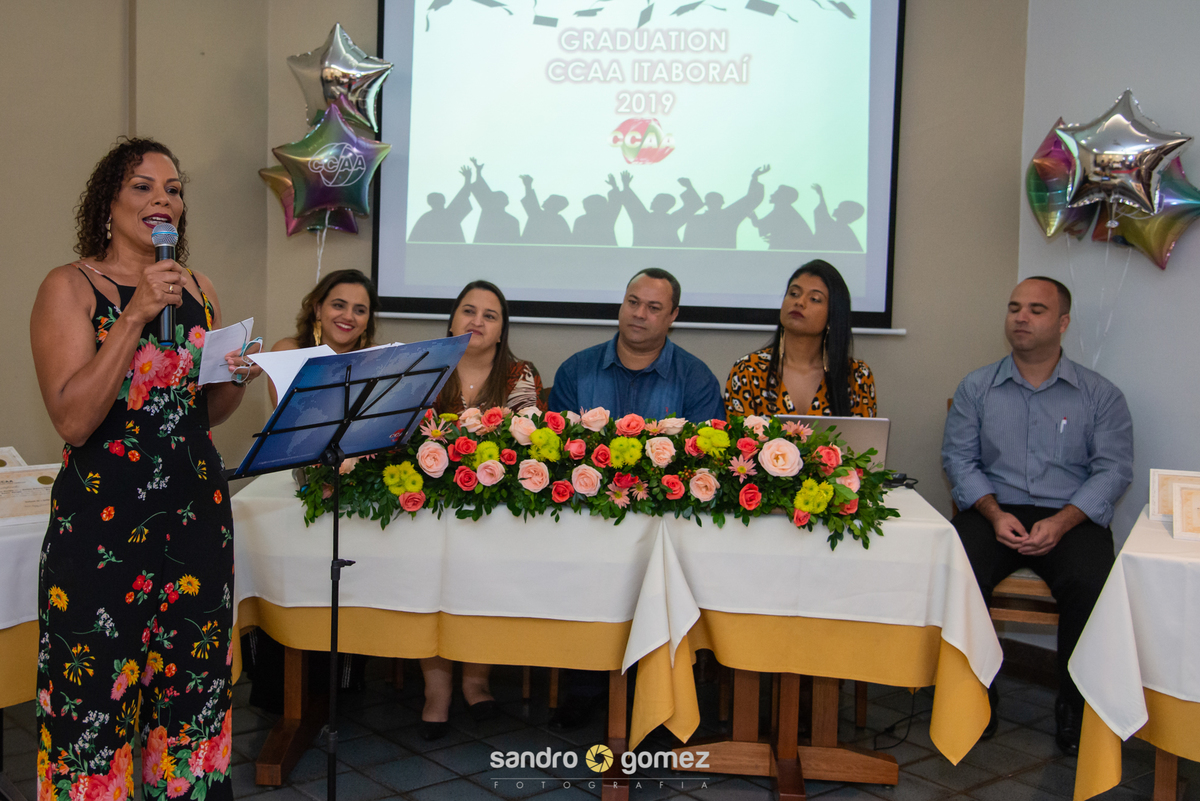 Formatura do Centro de Idiomas CCAA Itaboraí 2019 realizado na Vacaria Churrascaria - Itaboraí - RJ