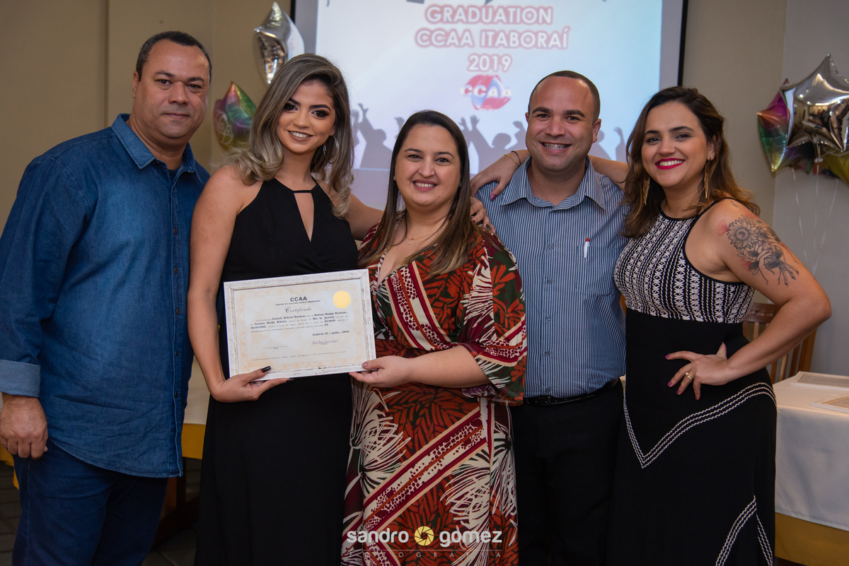 Formatura do Centro de Idiomas CCAA Itaboraí 2019 realizado na Vacaria Churrascaria - Itaboraí - RJ
