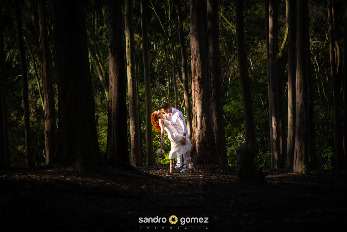 Ensaio pré wedding da Daiane Domingos e do Rafael Moares realizado no Bosque dos Eucalíptos, Parque da Cidade e Igreja de São Francisco Xavier - Niterói - RJ
