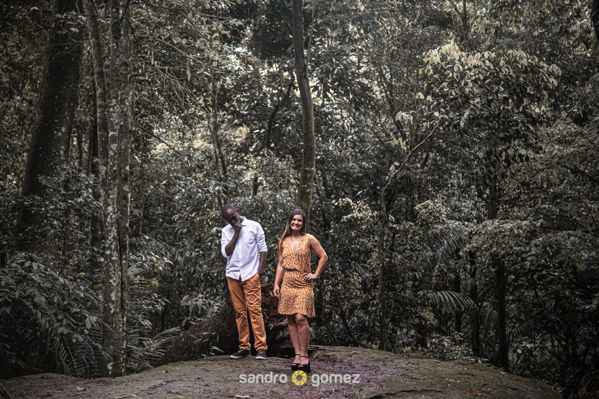 Ensaio pre wedding da Jessica Silva e do Gessio Almeida realizado no Parque Estadual dos Três Picos - Cachoeiras de Macacú - RJ