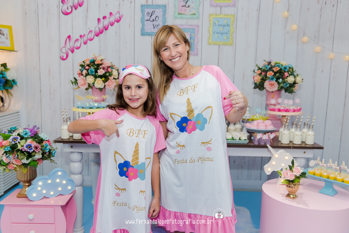 Festa do pijama em casa  no Rio de Janeiro com tema Unicornio