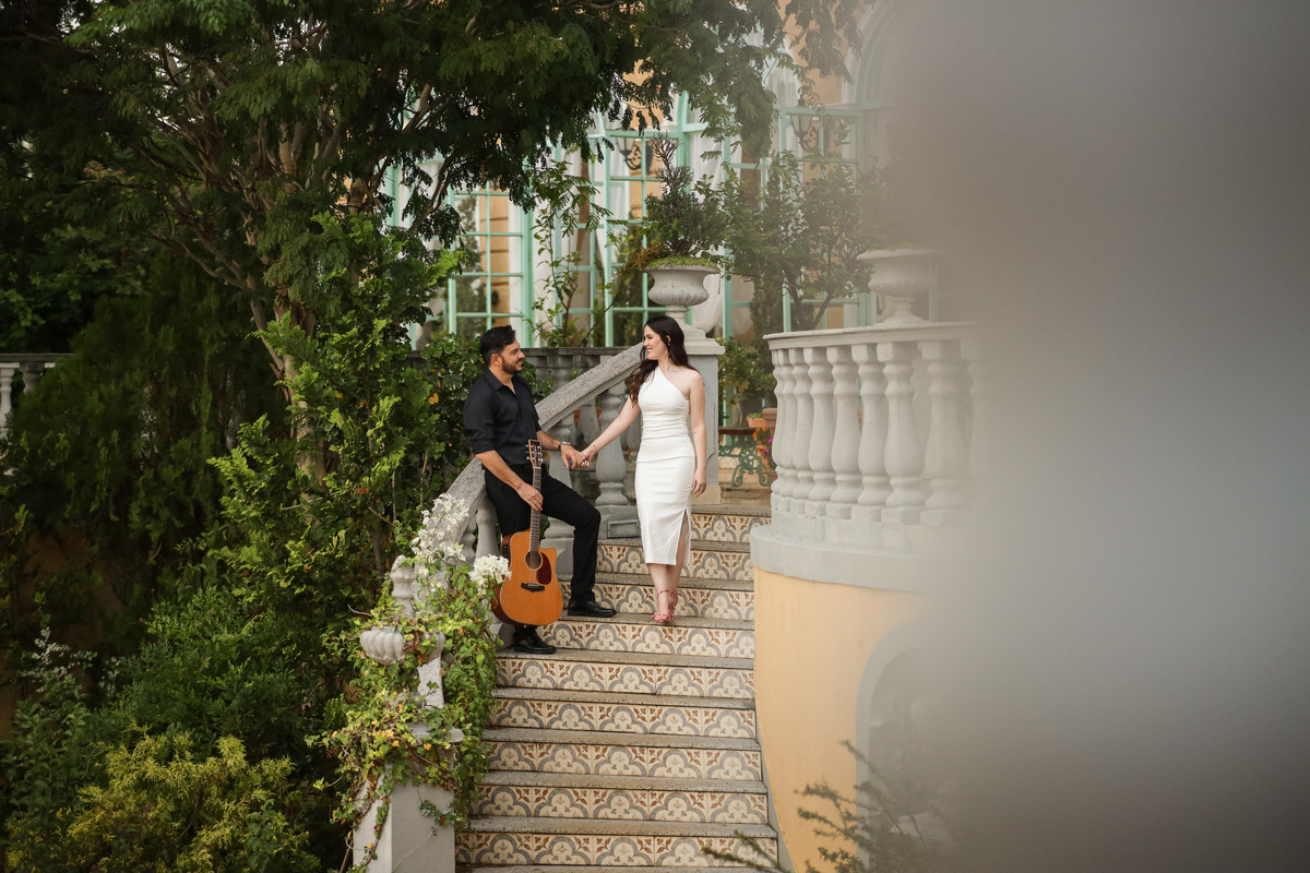 ensaio romântico ao ar livre