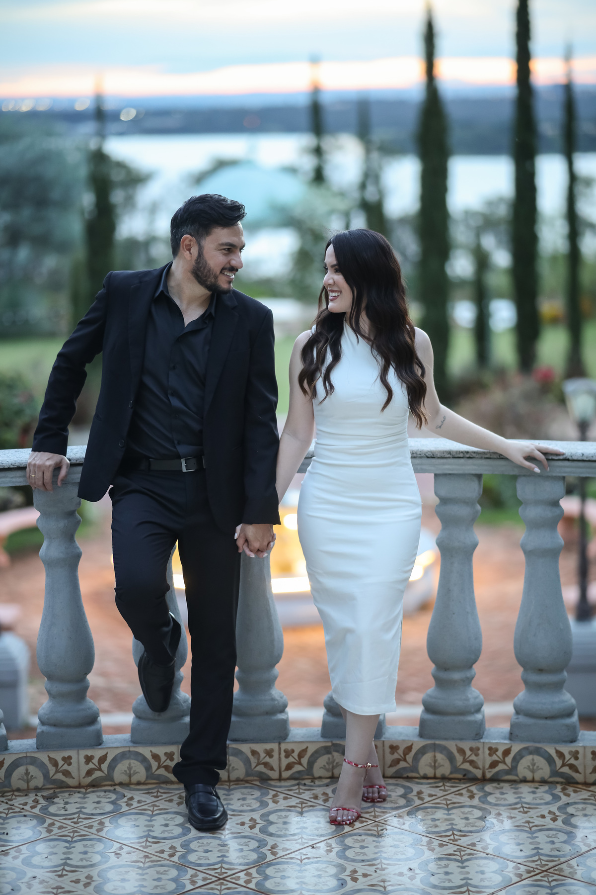 ensaio romântico ao ar livre