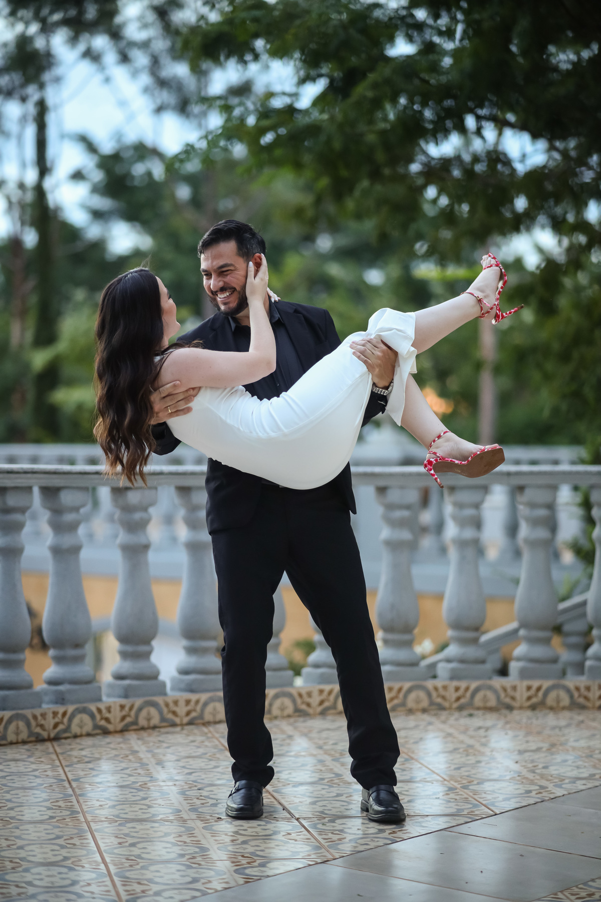 ensaio romântico ao ar livre