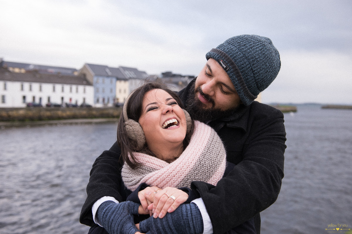 galway beach couple
