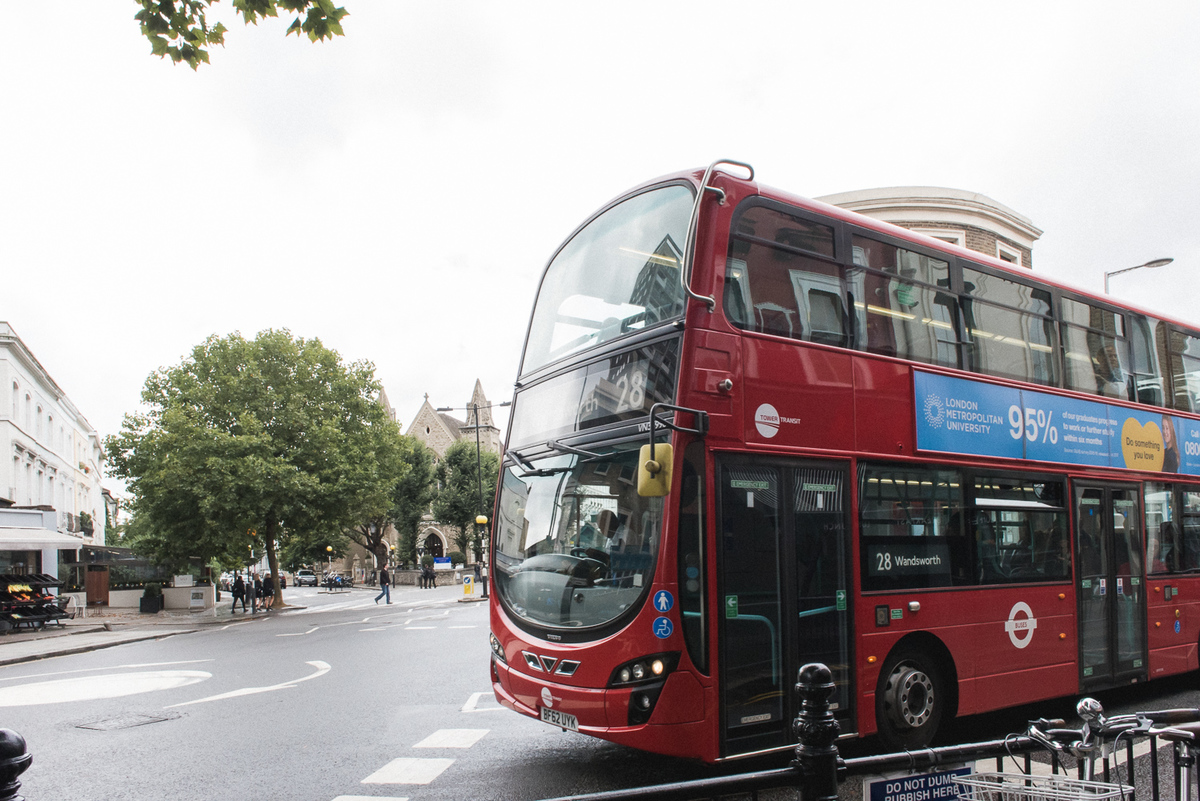 british busLondon Couple intimate creative wedding creative photography small wedding
