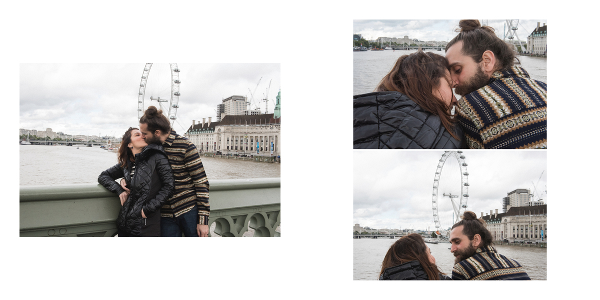 London Eye Couple intimate creative wedding creative photography small wedding