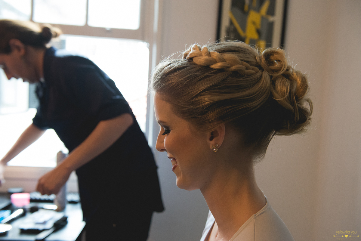 blonde hair bride