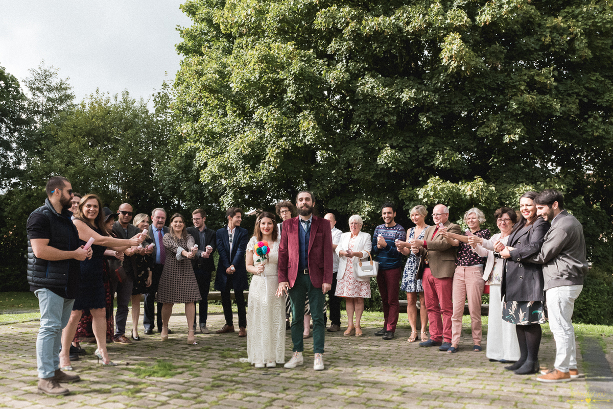 sky paper dress bride newbury england europe intimate creative wedding creative photography