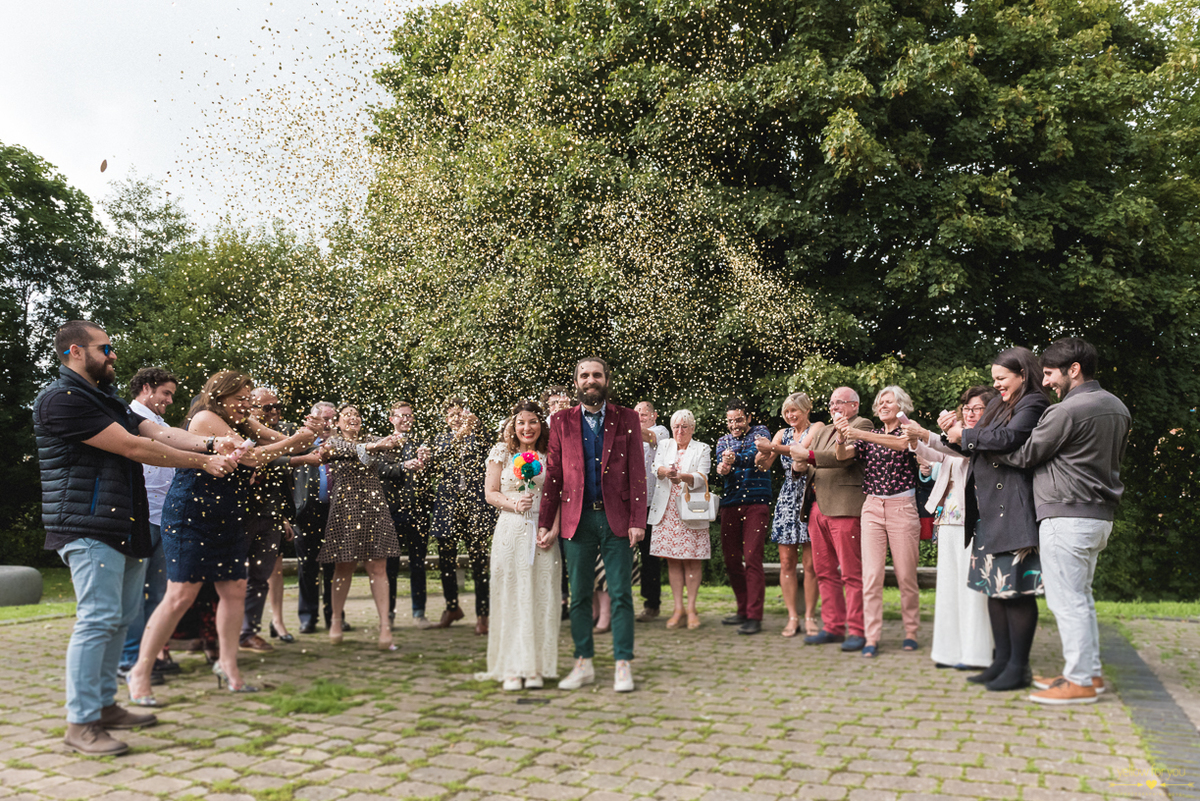 sky paper dress bride newbury england europe intimate creative wedding creative photography
