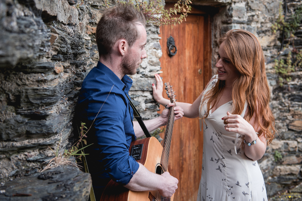 guitar castle engagement photo shoot cork ireland