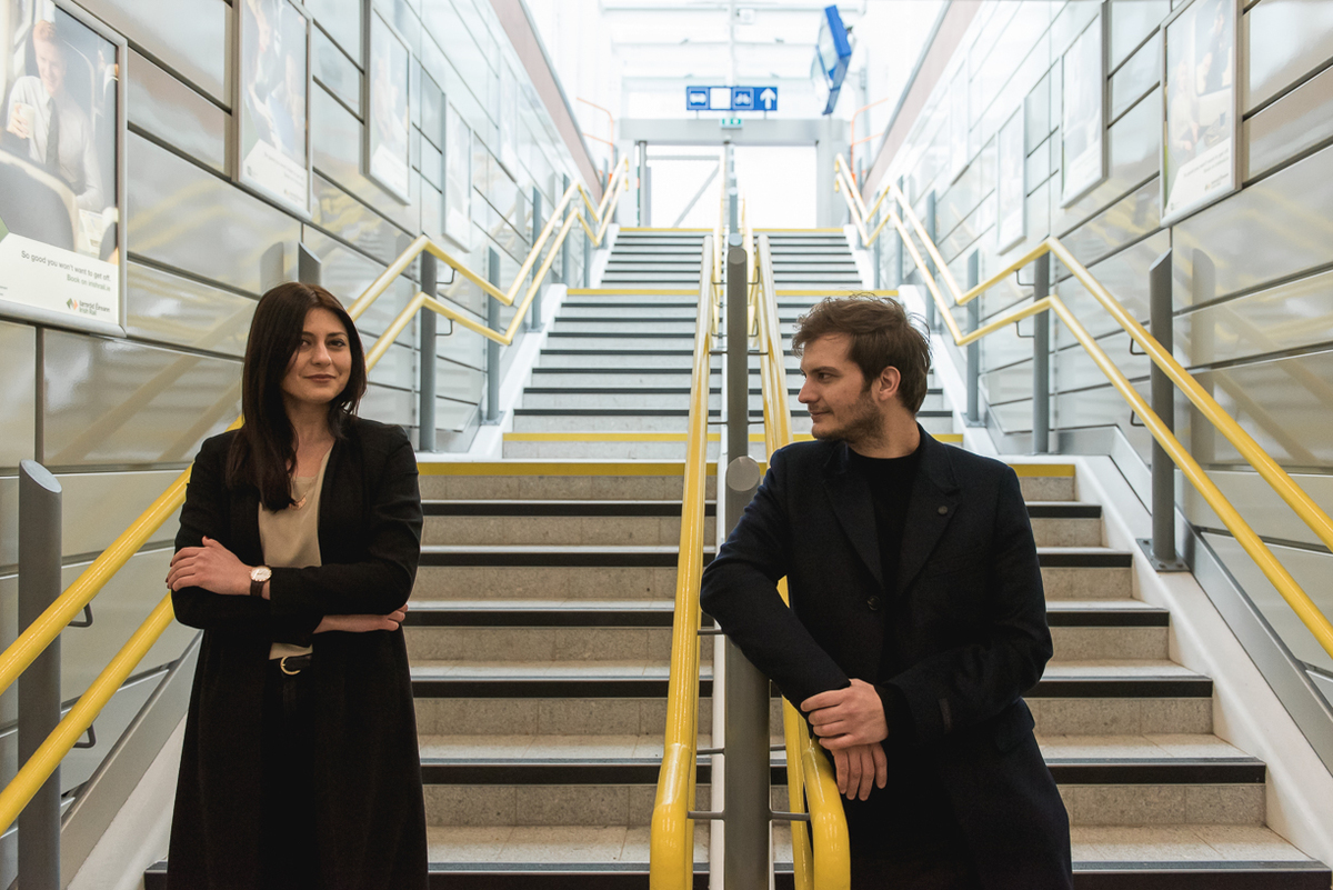 stairs creative photography lifestyle photographer engagement photo shoot cork ireland 