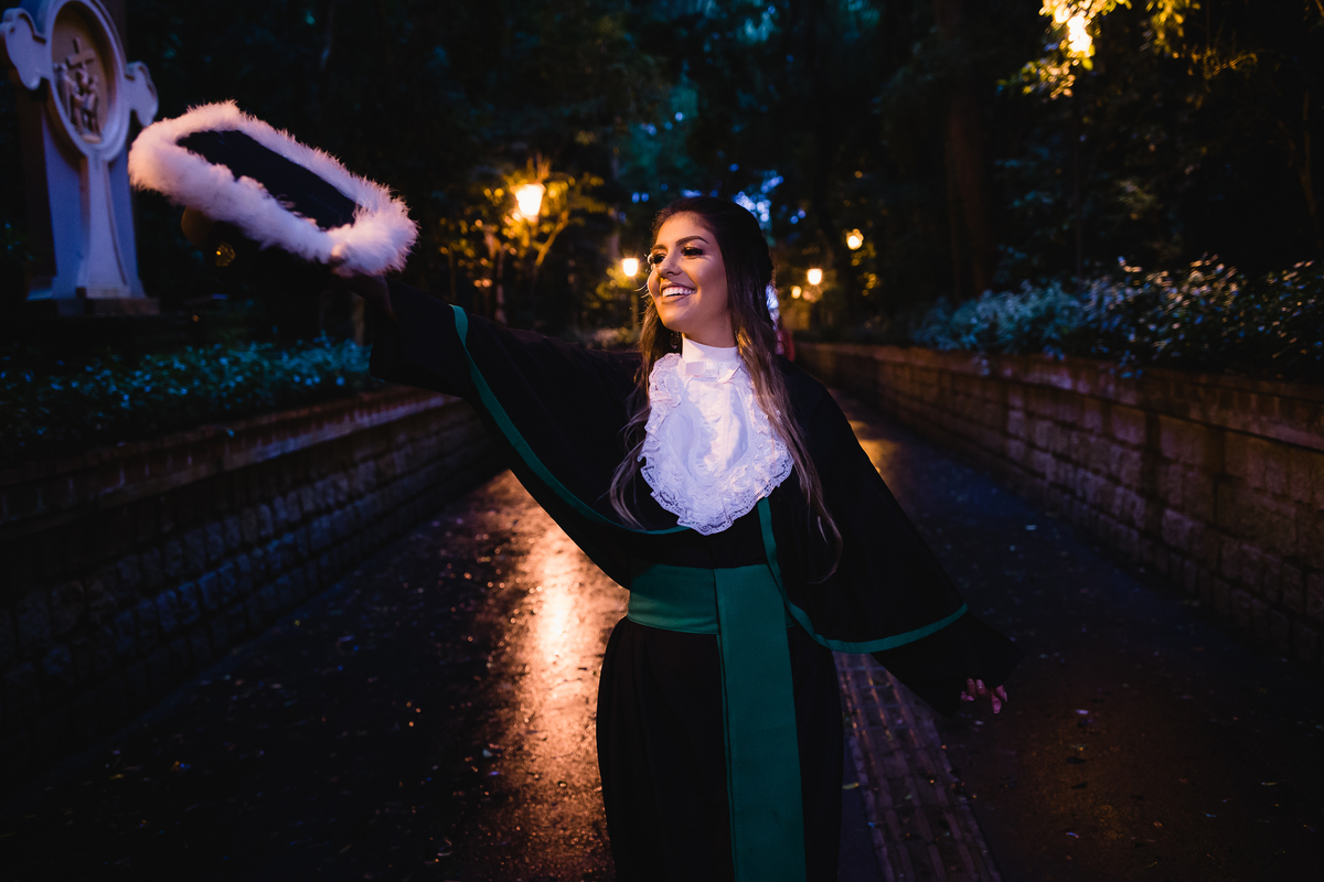 vestido de formatura psicologia
