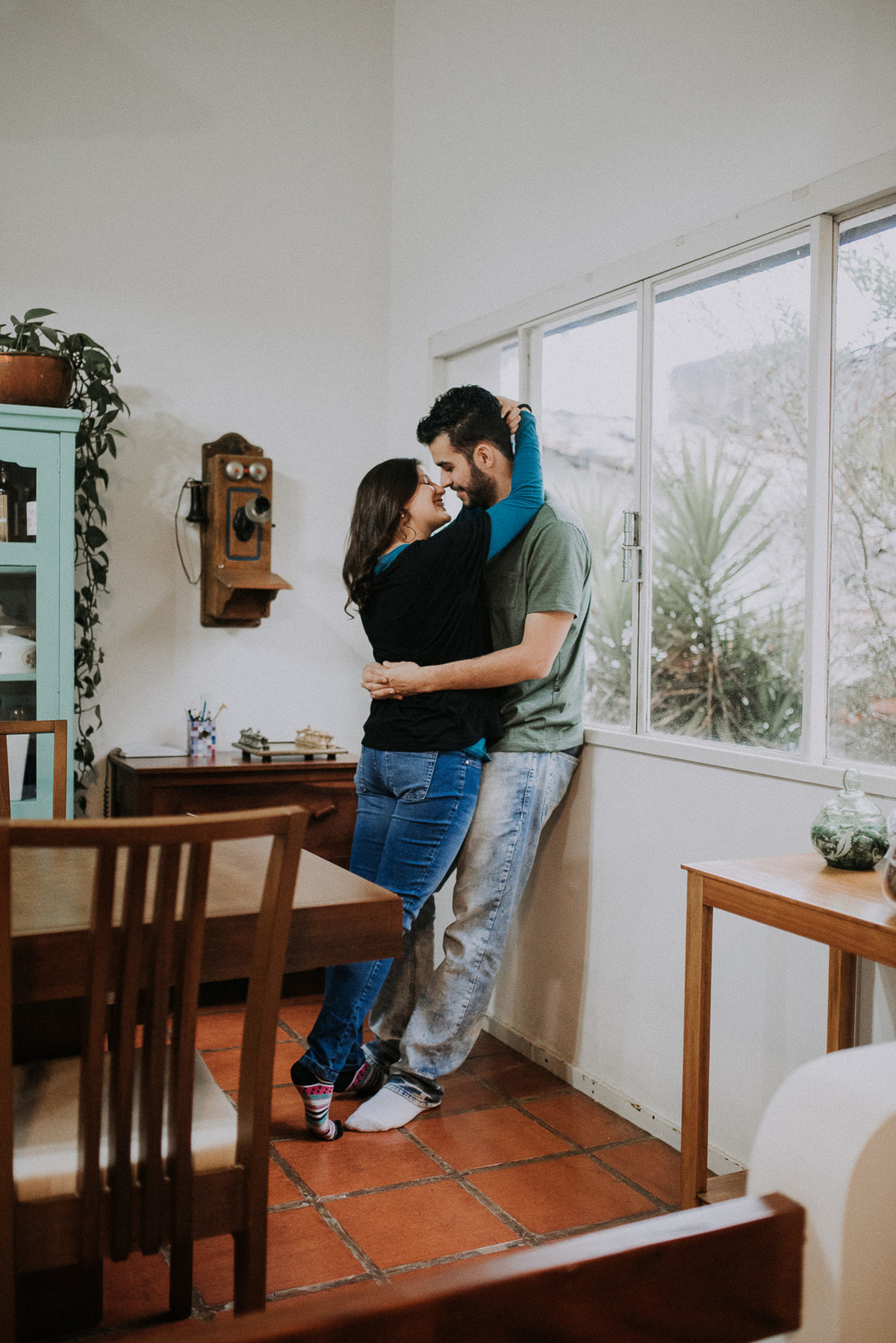 ensaio casal em casa