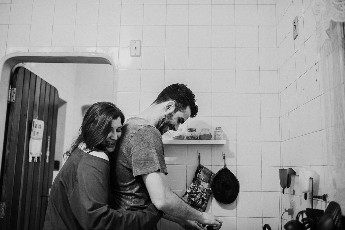 ensaio casal em casa